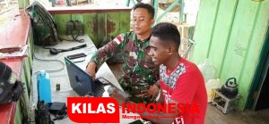 Satgas Yonif MR 413 Kostrad Ajarkan Pemuda Papua Operasikan Komputer