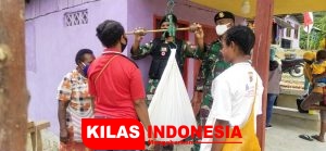 Peringati Hari Gizi Nasional, Satgas Yonif MR 413 Kostrad Gelar Posyandu di Kampung Yowong