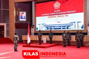 Panglima TNI Terima Laporan Kenaikan Pangkat 22 Pati TNI