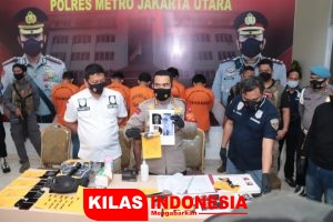 Polres Jakarta Utara Tangkap Sindikat Curanmor Bersenpi