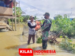 Satgas 413 Kostrad Salurkan Bantuan ke Kampung Yowong