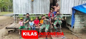 Jelang Purna Tugas, Satgas TNI 413 Kostrad Jalin Silaturahmi ke Kampung Nafri