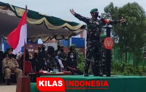 Danrem Merauke Pimpin Upacara Penyambutan Satgas Pamtas Yonif 122 dan Yonmek 611