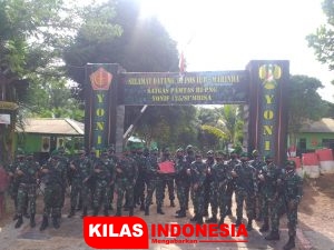 Serah Terima Pos Satgas Pamtas RI-PNG Dari Yonif 125/Simbisa Kepada Yonif 611/Awang Long