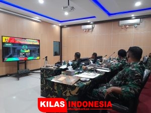 Pangdam XVII/Cenderawasih Ikut Rapim TNI AD TA 2021 Secara Virtual