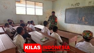 Satgas TMMD Peduli Pendidikan di Distrik Kawagit