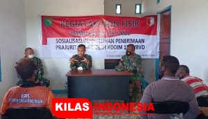 Kegiatan Non Fisik TMMD, Kodim 1711/Boven Digoel Sosialisasi Penerimaan Prajurit TNI AD
