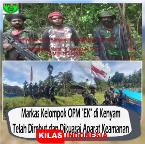 Markas OPM Satu Persatu Berhasil Dikuasai TNI-Polri, Egianus Kogoya Makin Terdesak