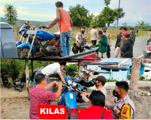 Balap Liar, Belasan Motor Diamankan Polsek Kota Agung