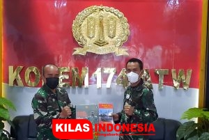 Kasipers Korem 174/ATW Merauke Terima Kunjungan Tim Pusjarah TNI