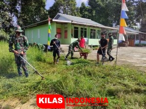 Batalyon Infanteri 642/Kapuas Gelar Karya Bakti di Panti Asuhan