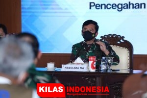 Panglima TNI Pimpin Rapat Penanganan Covid-19 di Kabupaten Pati