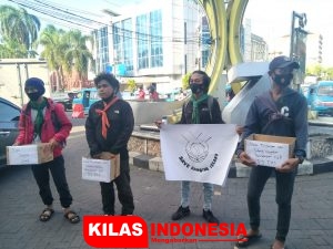 Aliansi Peduli Sangihe Gelar Aksi Galang Dana Cabut Izin PT TMS