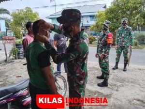 Batalyon Infanteri 642/Kapuas Gelar Pengetatan Protokol Kesehatan