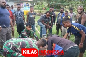 Satgas Yonif RK 751/VJS, Idul Adha 1442 H Di Pegunungan Tengah Papua