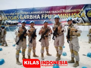 5 Anggota Polda Bali Jalani Pembaretan Satgas FPU 3 MINUSCA di Pulau Tegal Mas Lampung